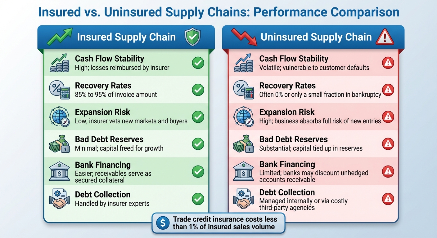 Insured vs Uninsured Supply Chains: Key Performance Metrics Comparison