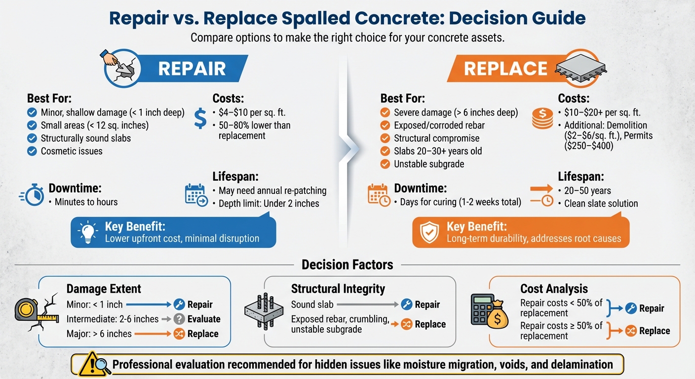 Concrete Repair vs Replacement Decision Guide