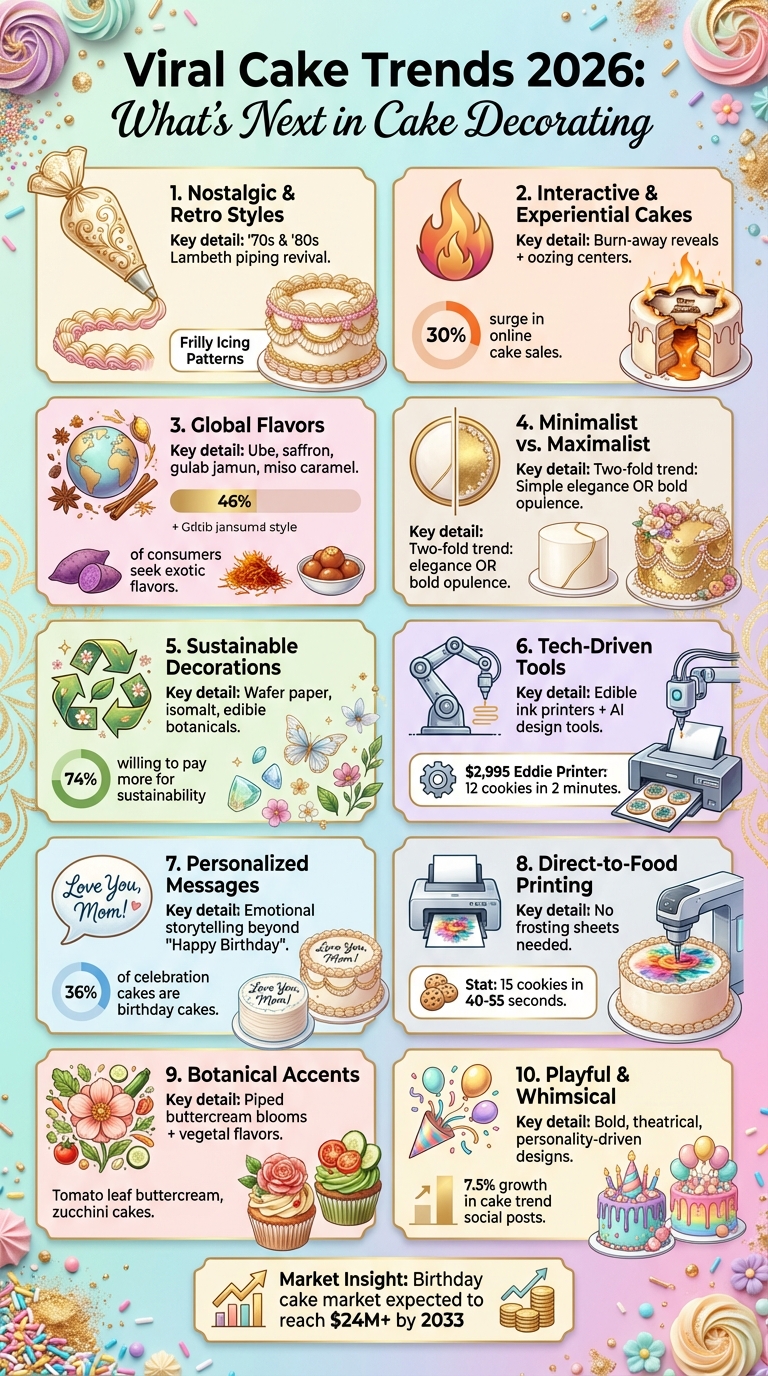 Top 10 Viral Cake Trends for 2026: A Visual Guide