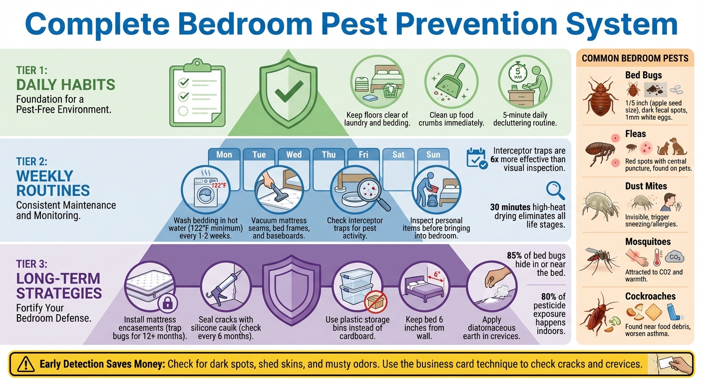 Complete Bedroom Pest Prevention System: Daily, Weekly, and Long-Term Actions