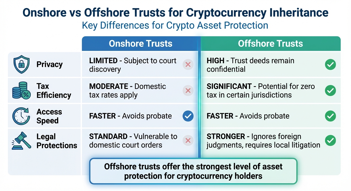 Onshore vs Offshore Trusts for Cryptocurrency Inheritance