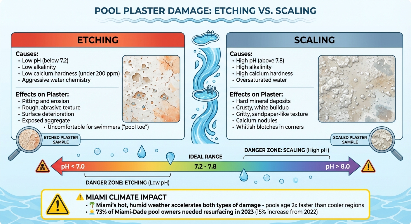 Pool Plaster Damage: Etching vs Scaling Causes and Effects