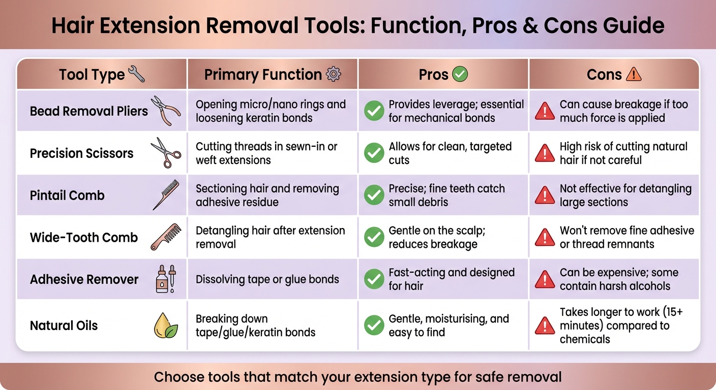Hair Extension Removal Tools Comparison Guide