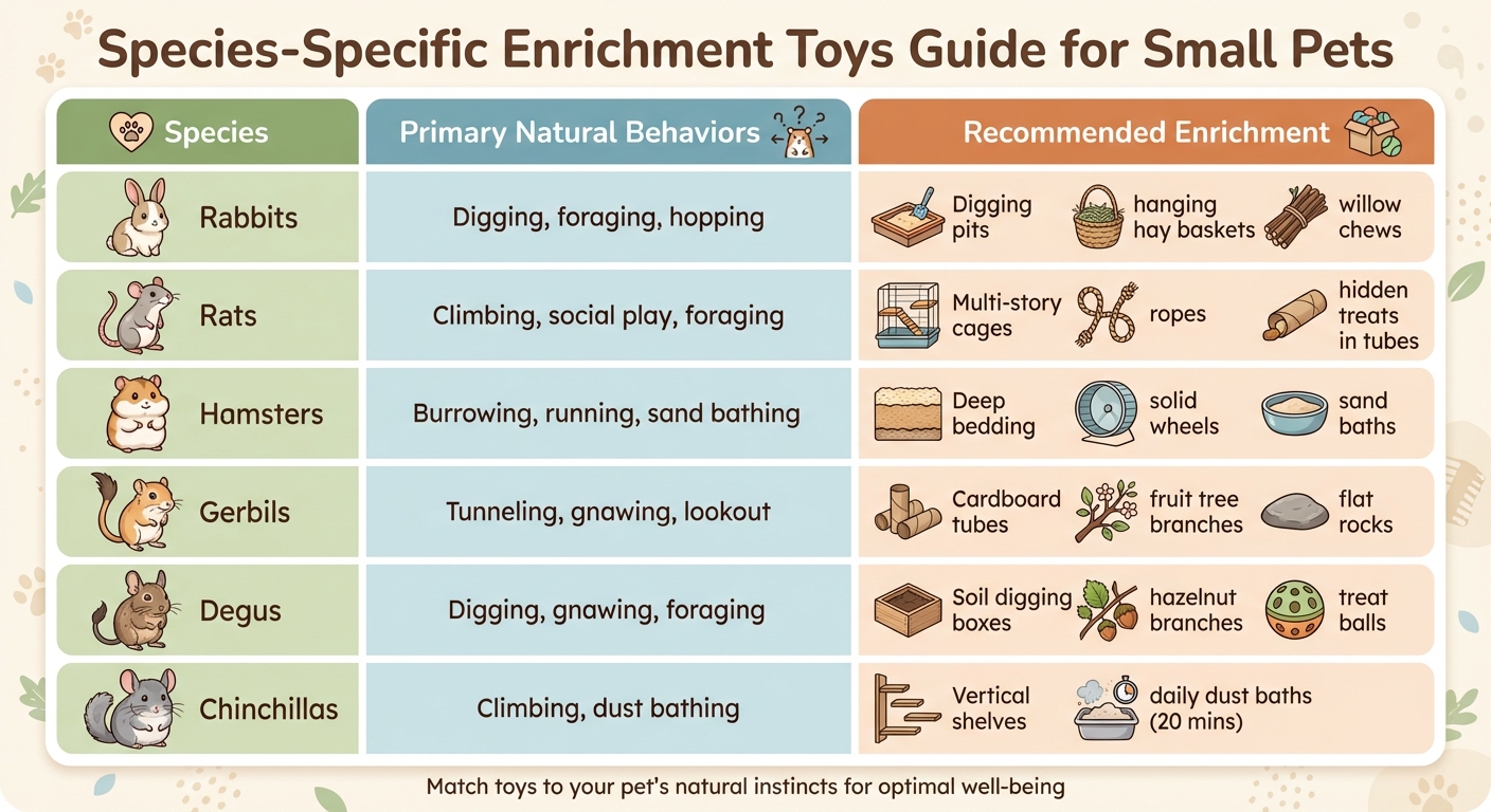 Species-Specific Enrichment Toys Guide for Small Pets