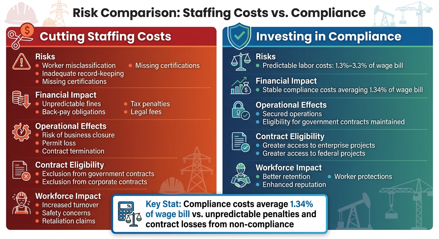 Staffing Cost Cuts vs Compliance Investment: Risk and Impact Comparison