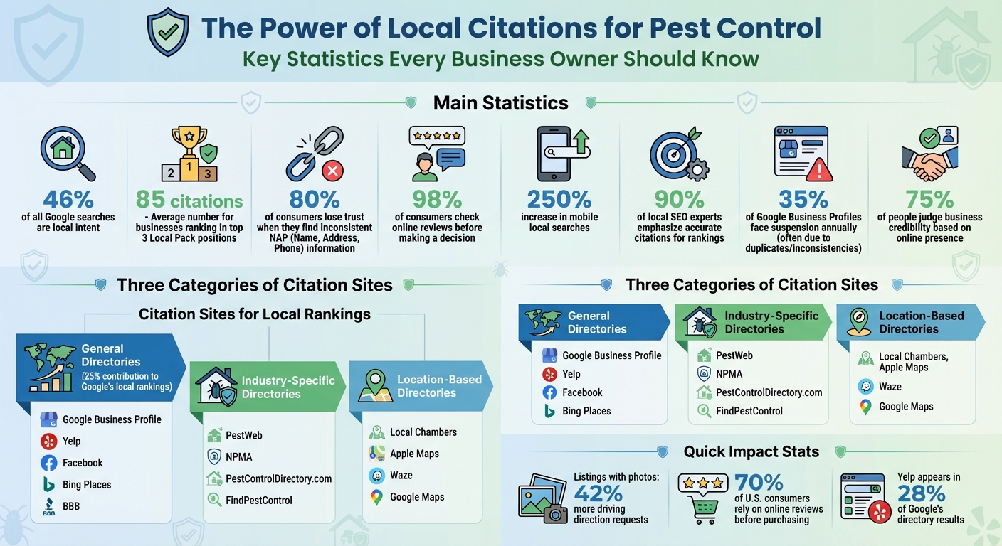 Local Citation Statistics and Impact for Pest Control Businesses