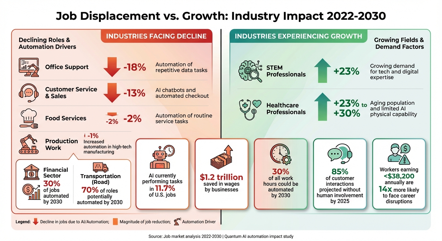 Quantum AI Job Market Impact by Industry 2022-2030
