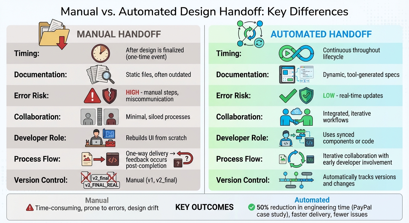 Manual vs Automated Design Handoff: Key Differences Comparison