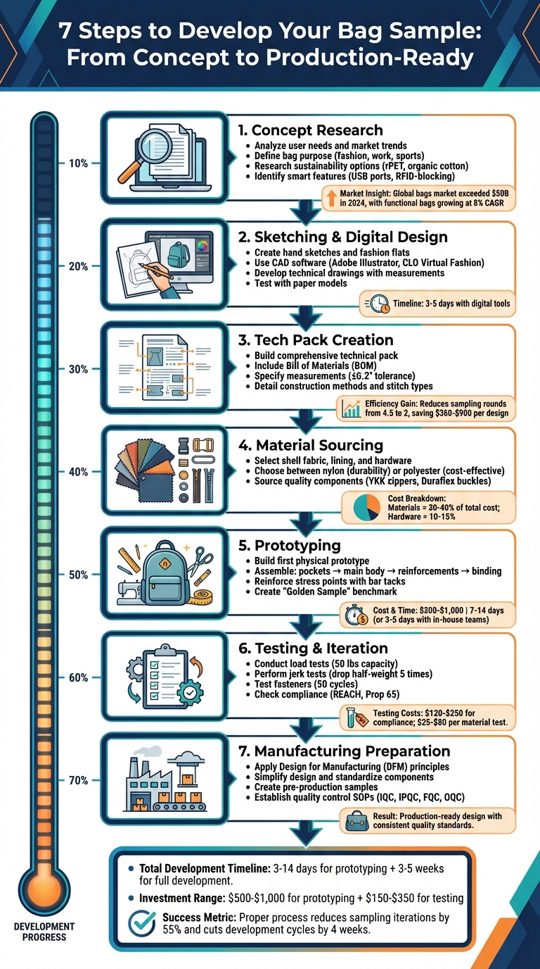 7-Step Bag Sample Development Process: From Concept to Production