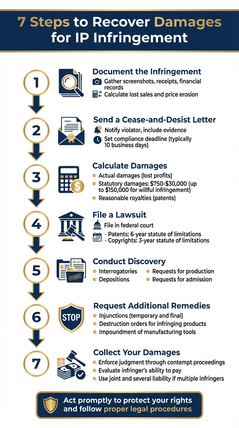 7 Steps to Recover Damages for IP Infringement