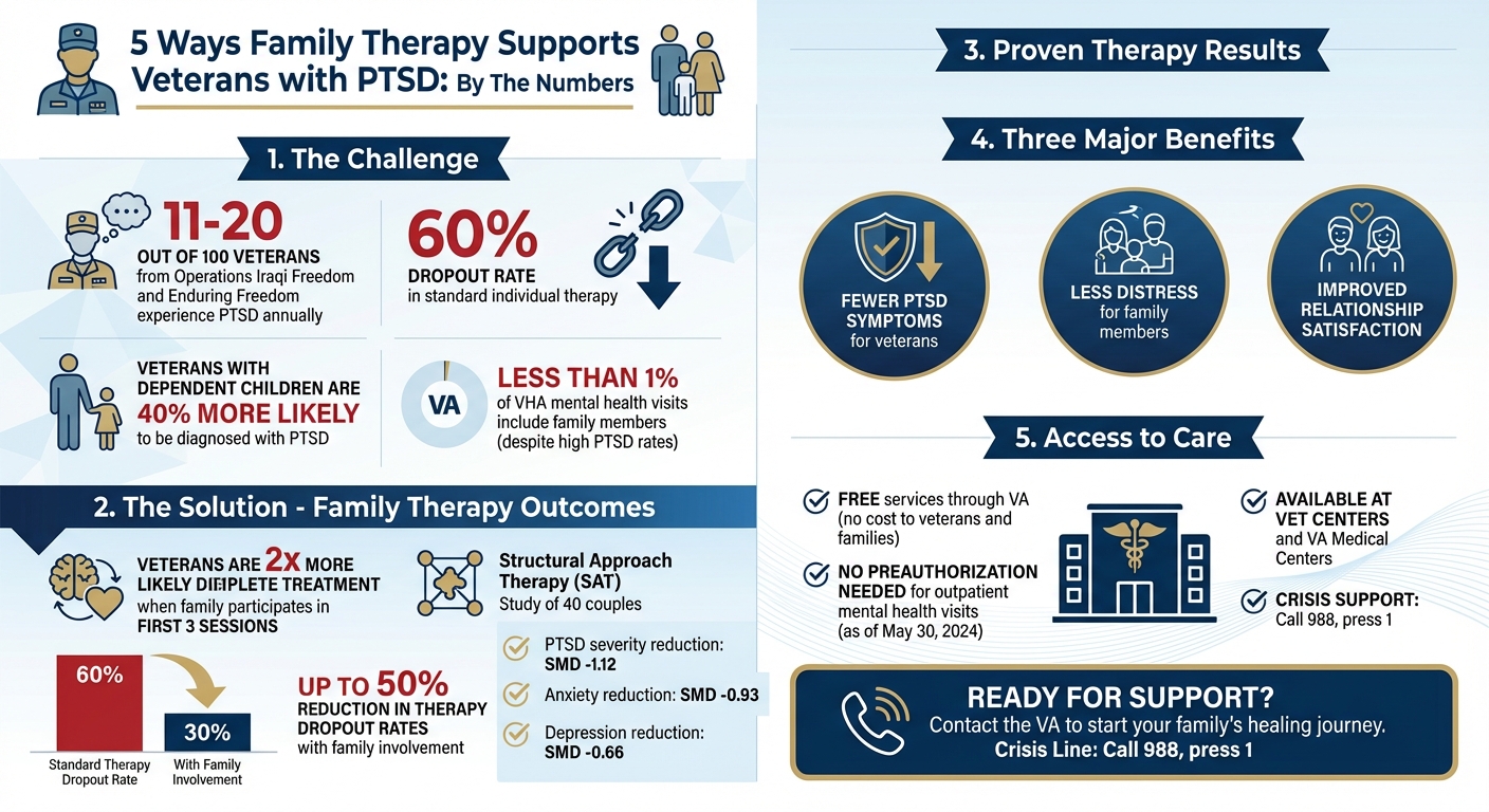Family Therapy Impact on Veterans with PTSD: Key Statistics and Benefits