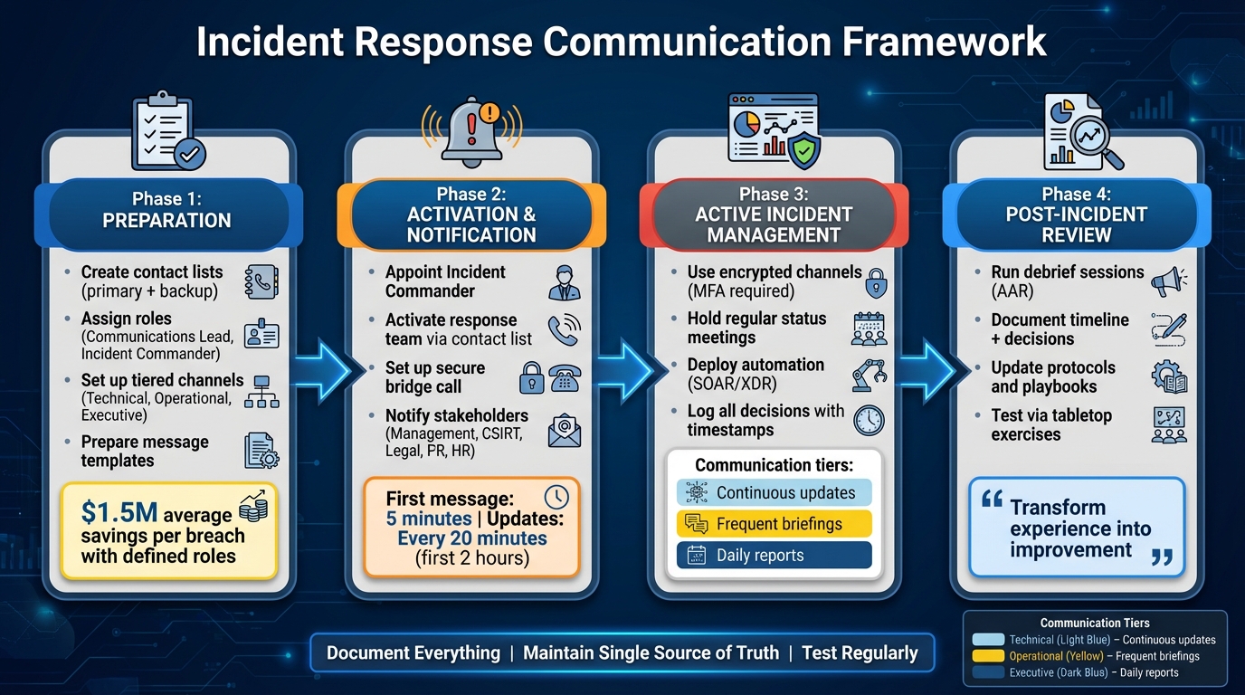 4-Phase Incident Response Communication Framework