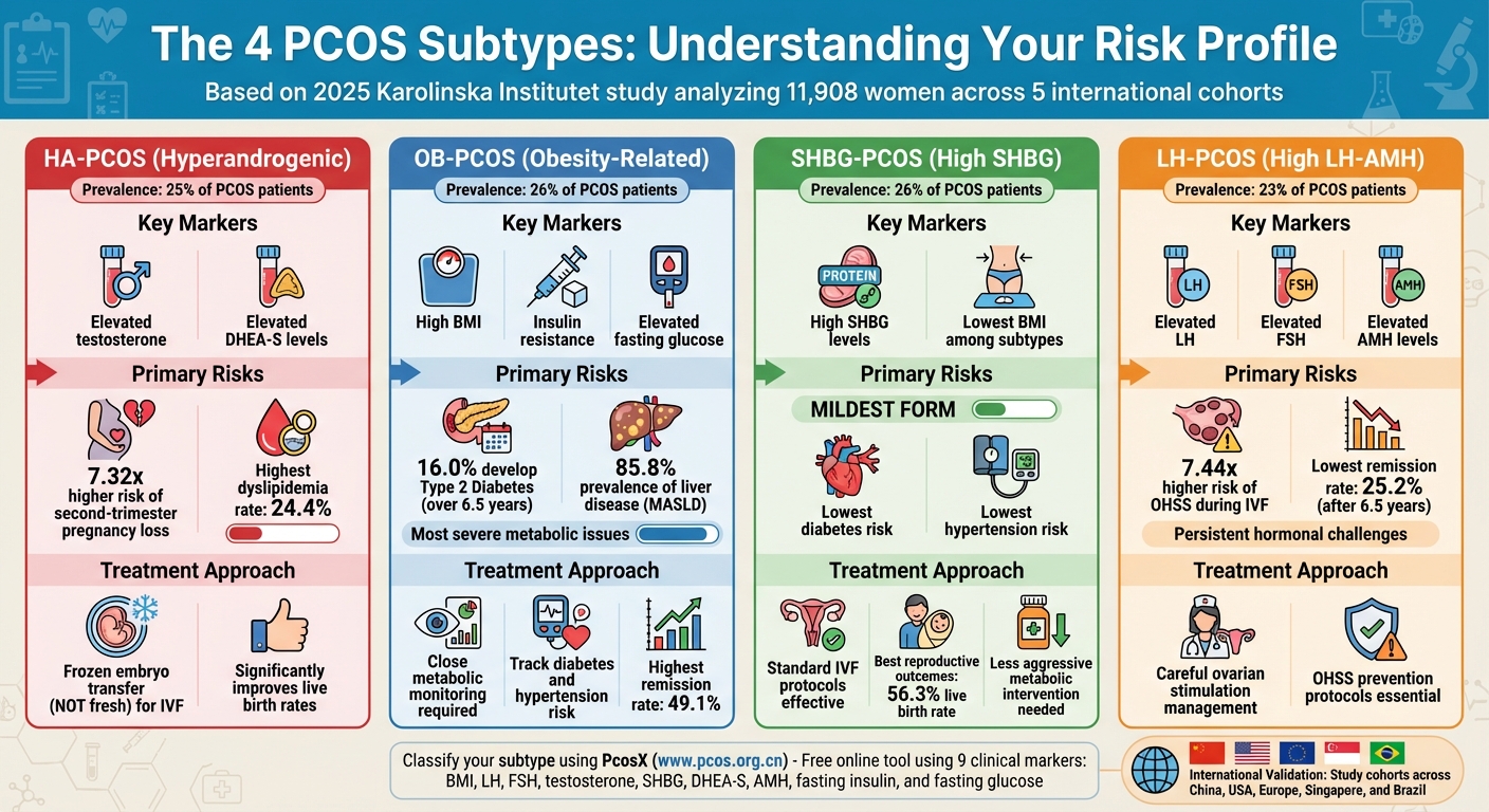 Four PCOS Subtypes: Risk Profiles and Treatment Approaches