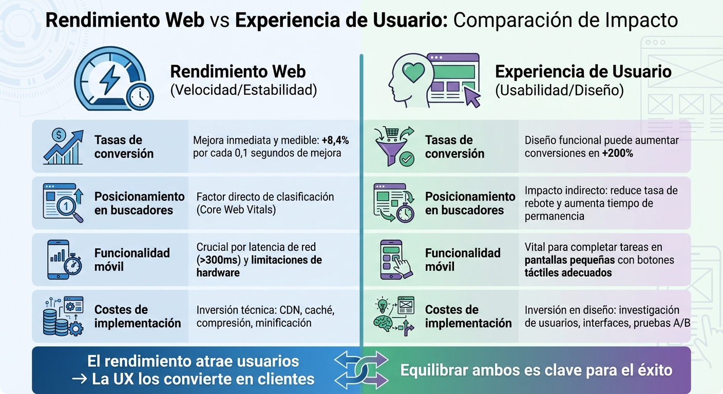 Website Performance vs User Experience: Impact Comparison