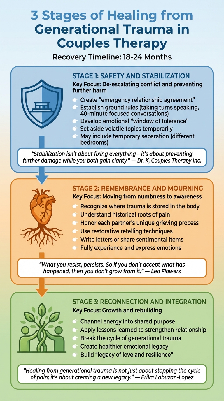 3 Stages of Healing from Generational Trauma in Couples Therapy