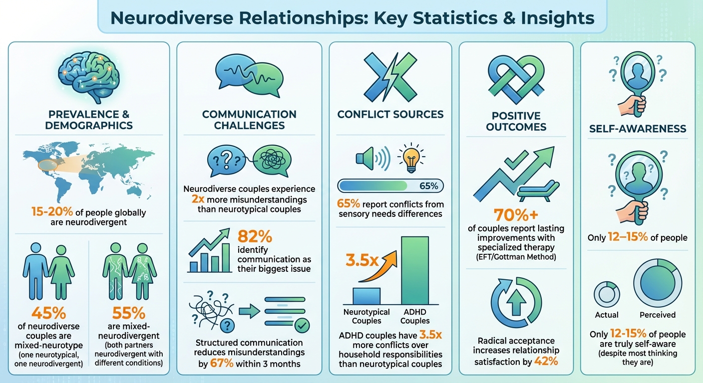 Key Statistics and Challenges in Neurodiverse Relationships