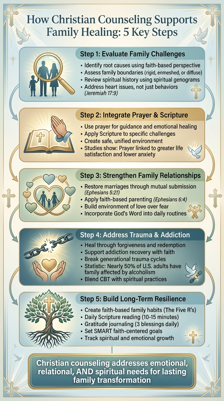 5 Steps of Christian Family Counseling for Healing and Recovery