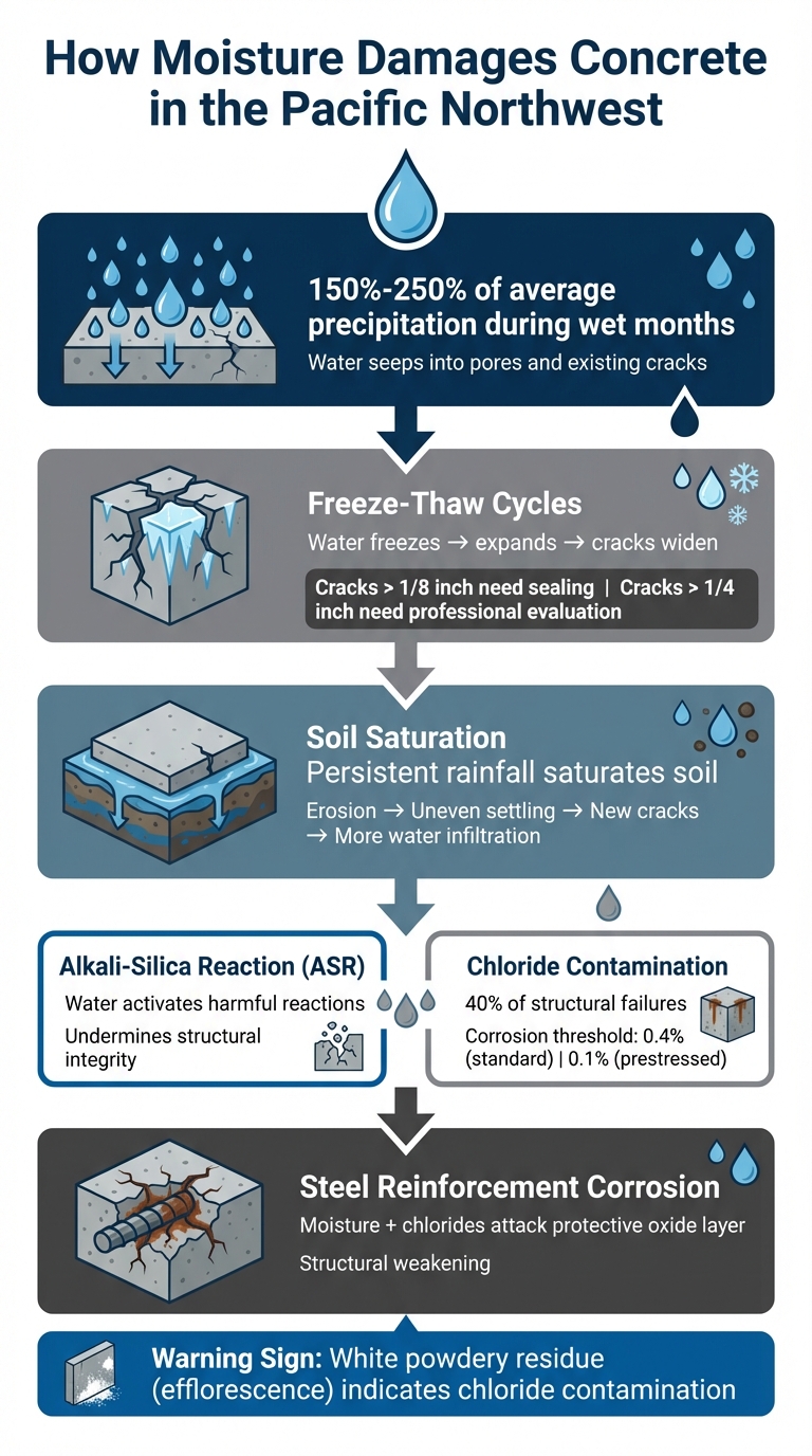 How Moisture Affects Concrete In The Pacific Northwest 5 How Moisture Damages Concrete: From Infiltration To Structural Failure
