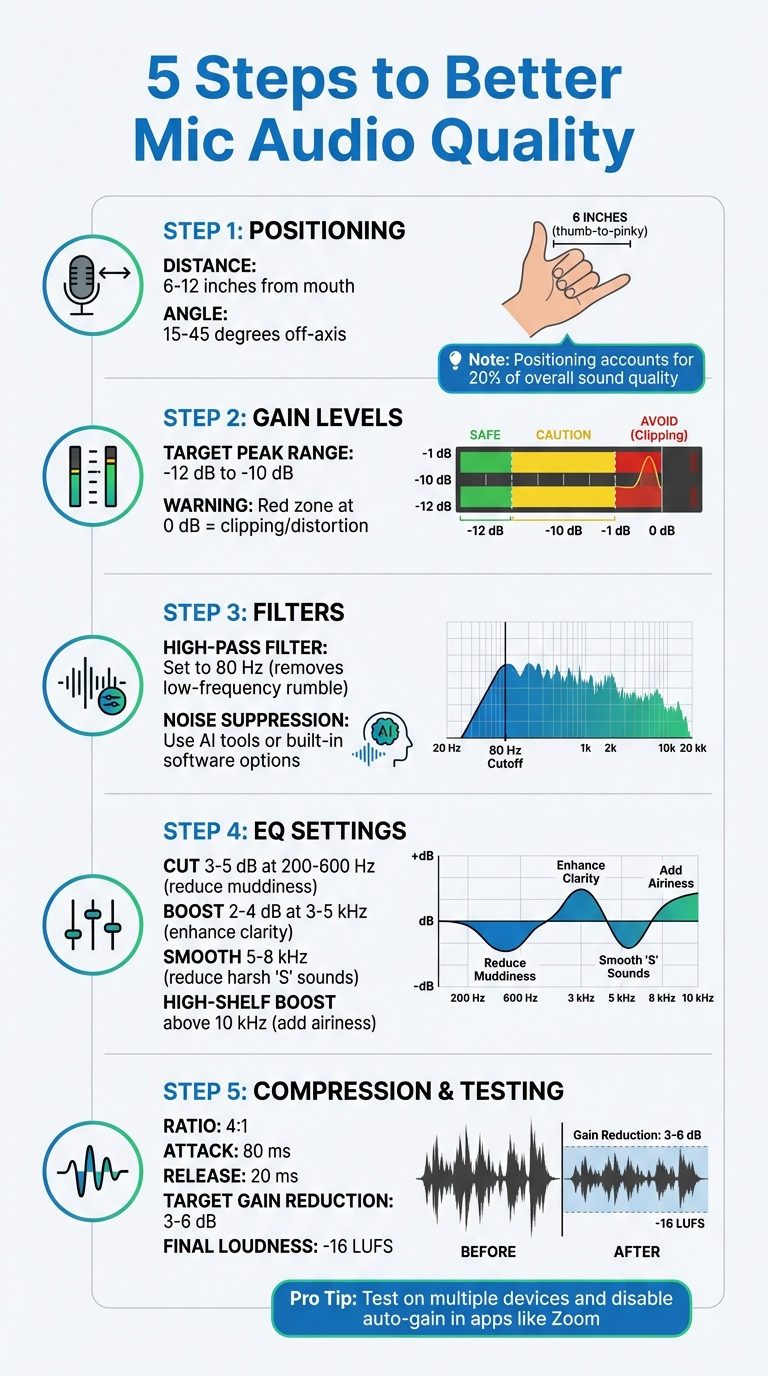 5-Step Guide to Optimize Microphone Settings for Professional Audio Quality