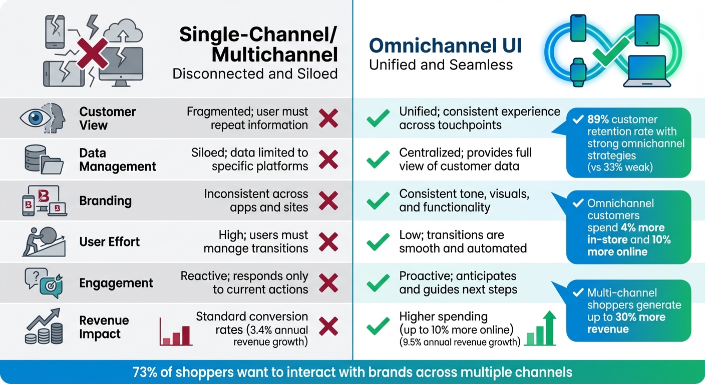 Single-Channel vs Omnichannel UI: Key Differences and Impact