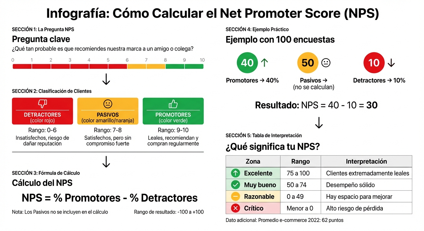 Cómo calcular el Net Promoter Score (NPS) paso a paso