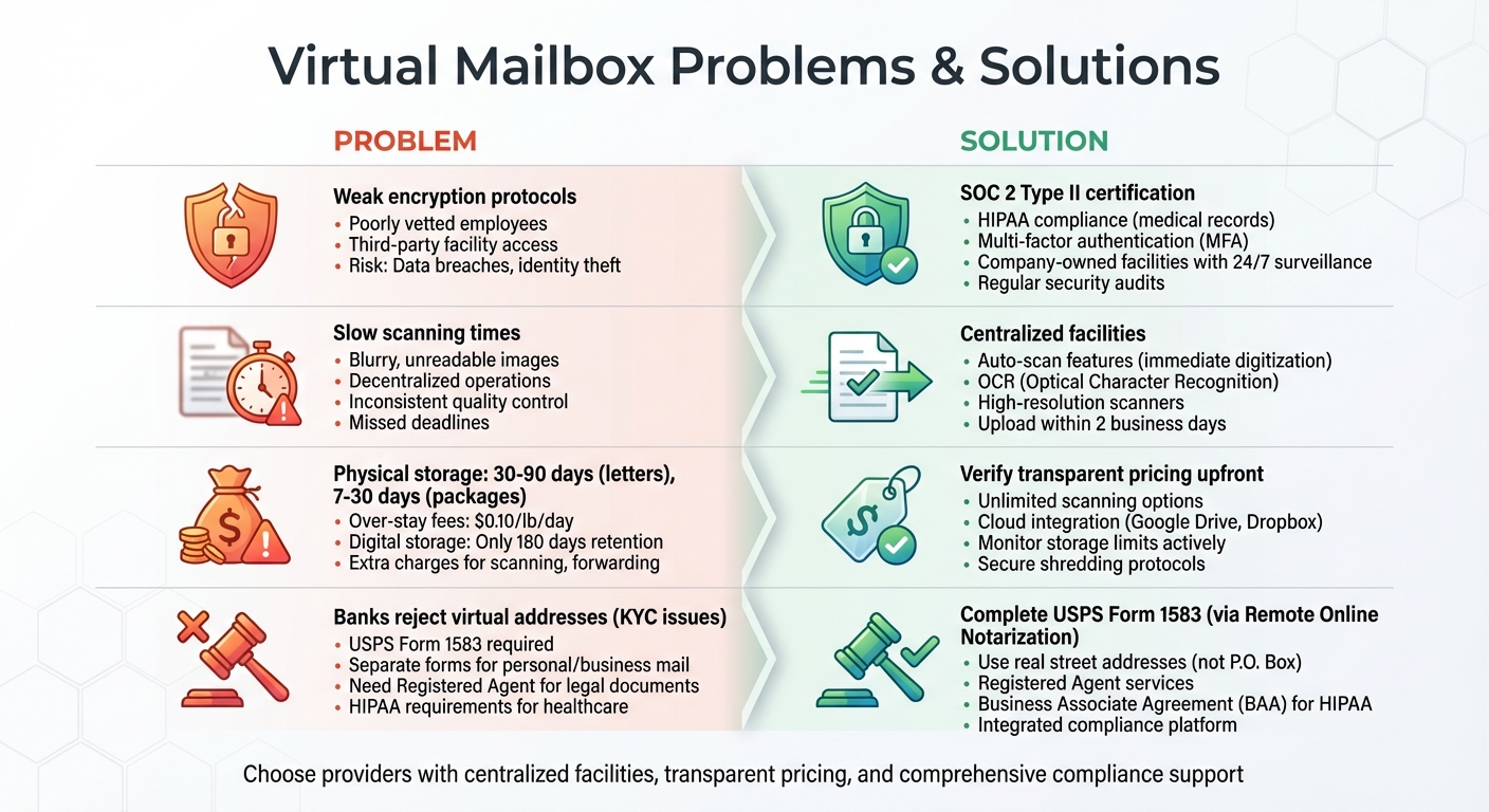 Virtual Mailbox Problems vs Solutions: Security, Scanning, and Compliance Guide