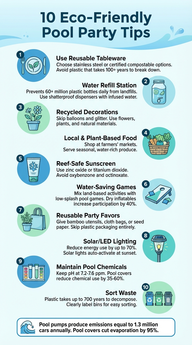 10 Eco-Friendly Pool Party Tips to Reduce Environmental Impact