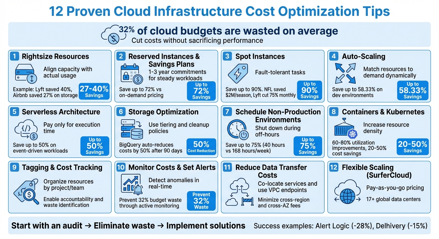 12 Cloud Cost Optimization Strategies with Potential Savings
