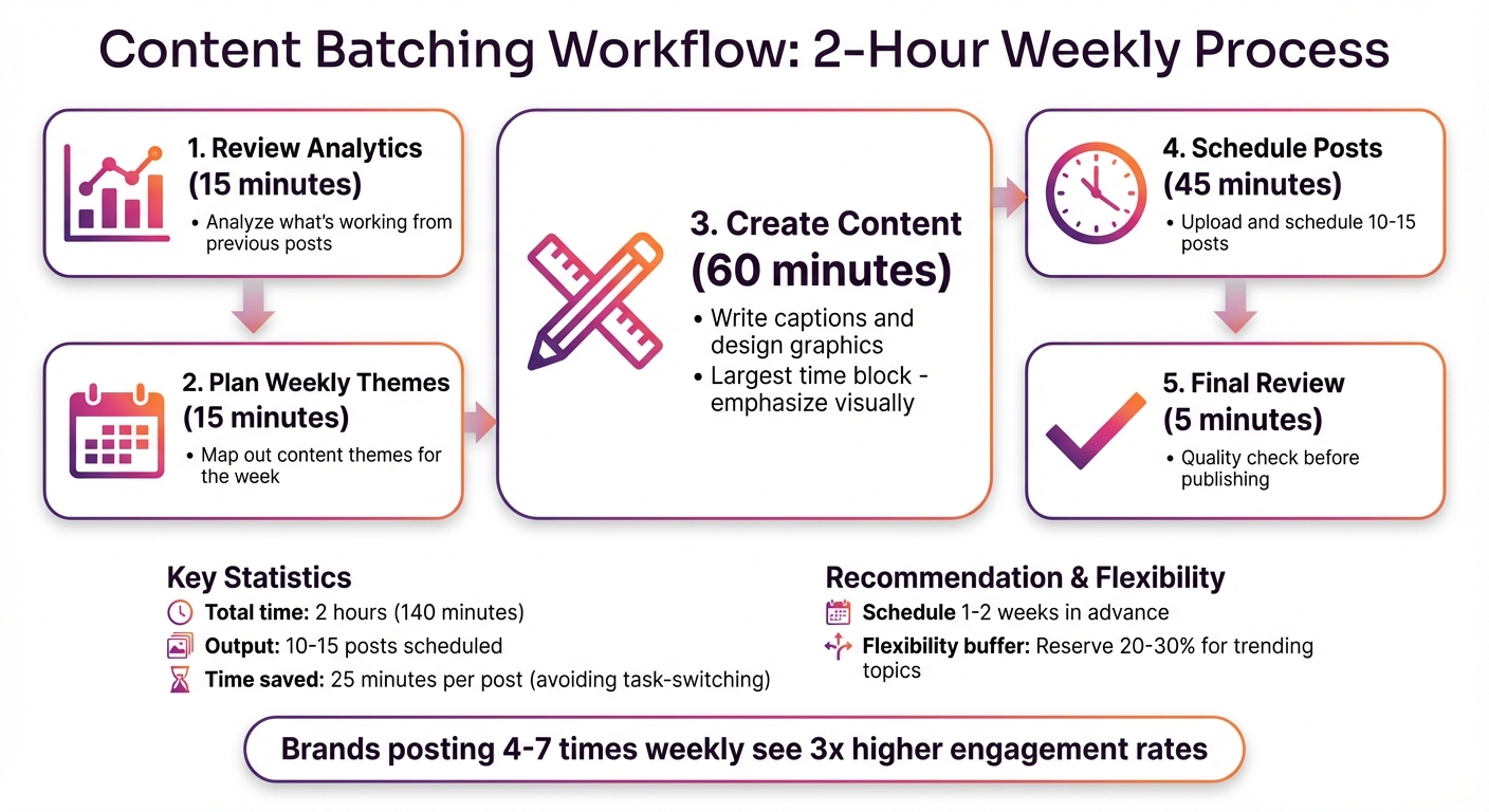 Content Batching Workflow for Instagram Scheduling