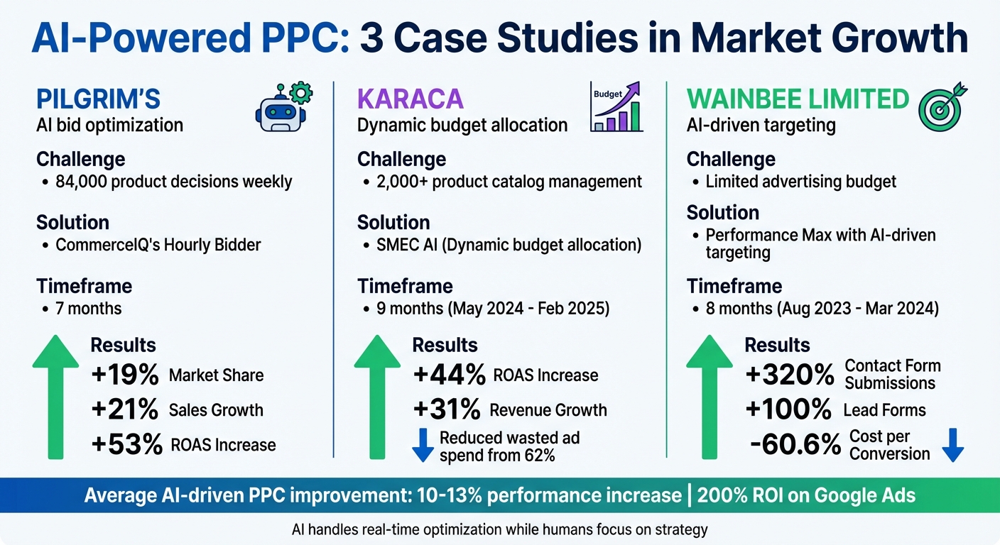 AI-Powered PPC Case Study Results: ROAS and Revenue Growth Comparison