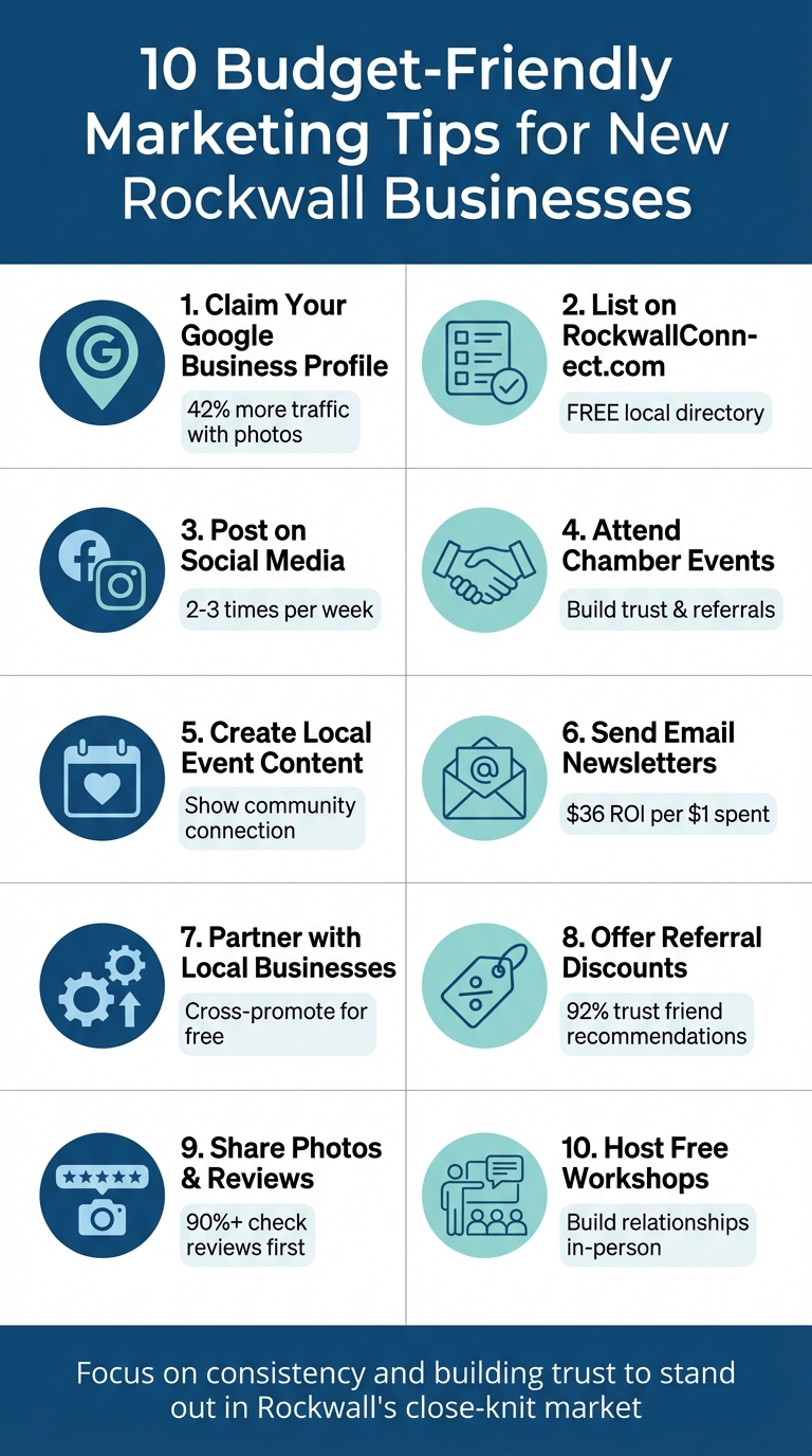 10 Budget-Friendly Marketing Tips for Rockwall Businesses