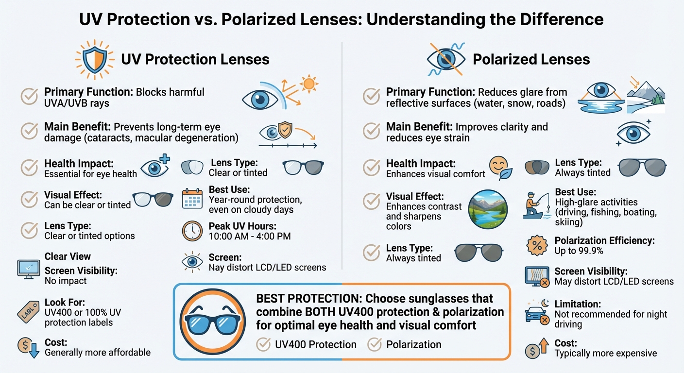 UV Protection vs Polarized Lenses: Key Differences and Benefits