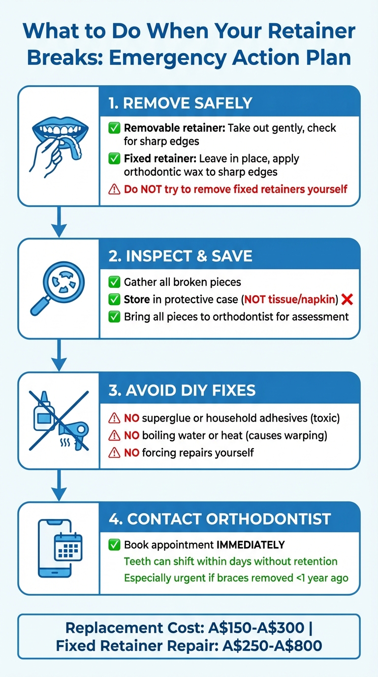 What to Do When Your Retainer Breaks: 4-Step Emergency Guide
