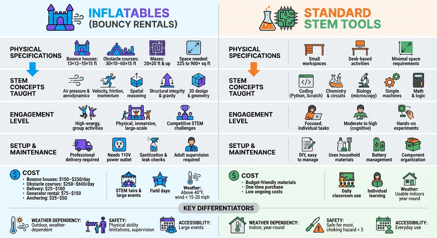 Inflatables vs Standard STEM Tools: Complete Comparison Guide