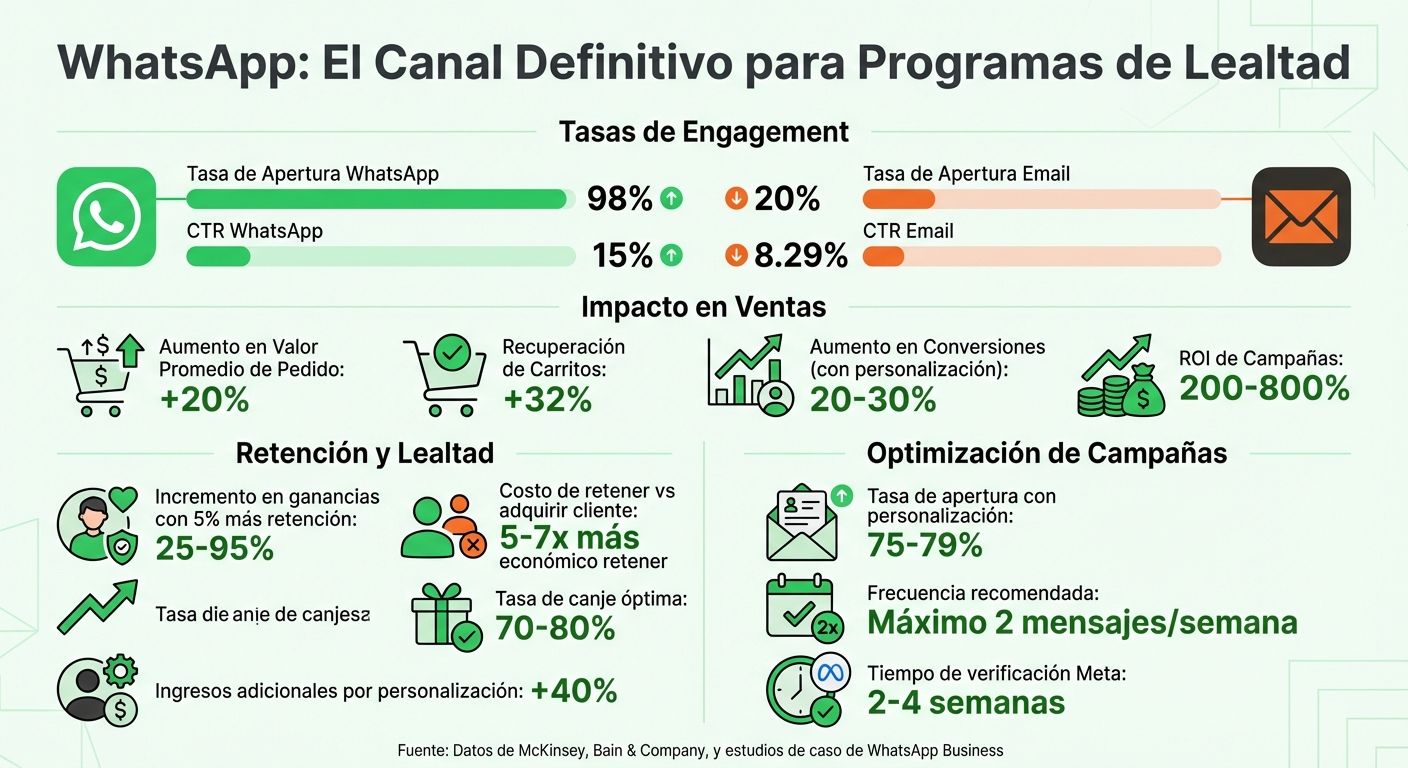 WhatsApp para Programas de Lealtad: Estadísticas Clave y ROI