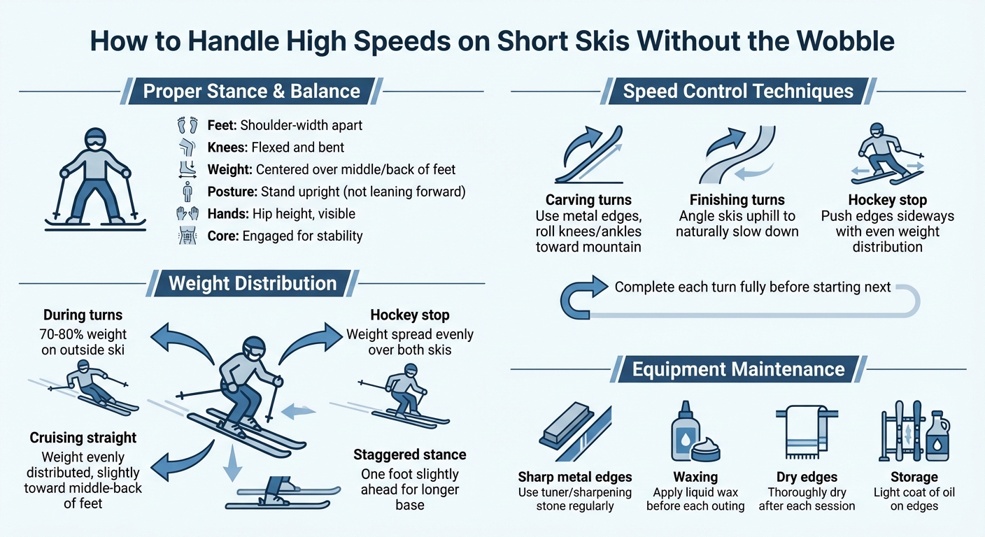 Essential Techniques for High-Speed Control on Short Skis