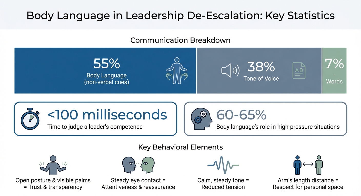 Body Language Communication Breakdown: 55% Non-Verbal, 38% Tone, 7% Words