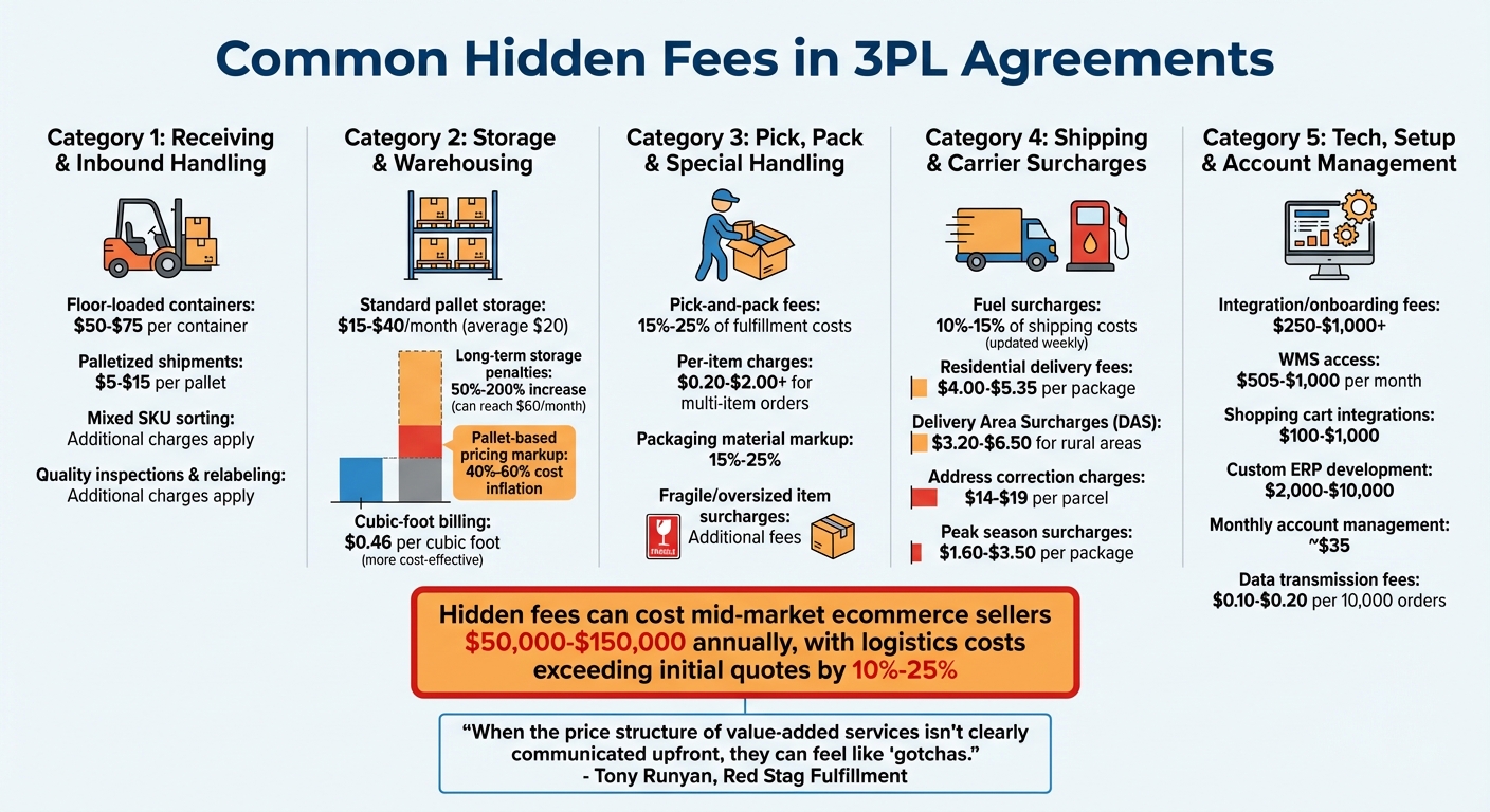 Common Hidden Fees in 3PL Agreements: Cost Breakdown by Category