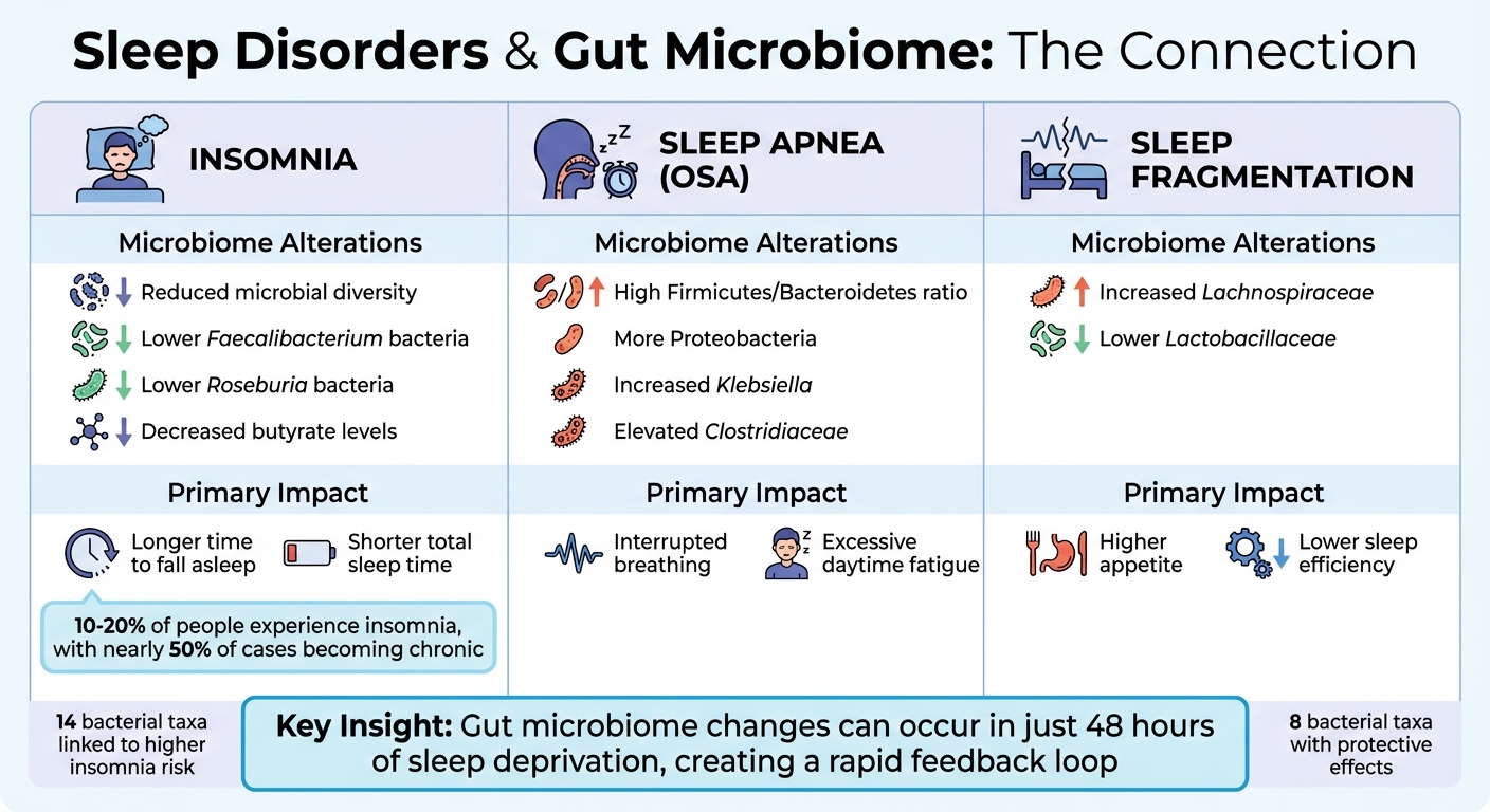 Sleep Disorders and Gut Microbiome Imbalances Comparison