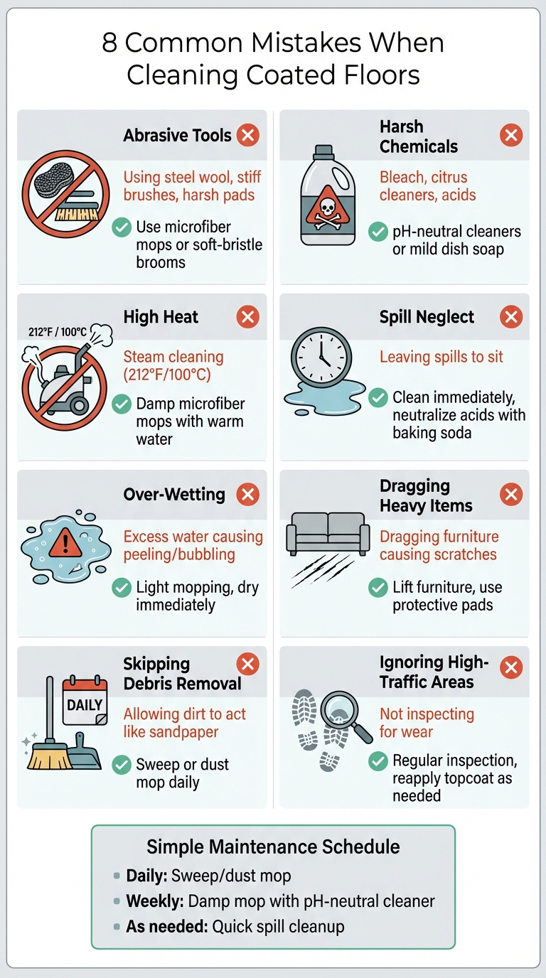 8 Common Mistakes When Cleaning Polyurea-Coated Floors