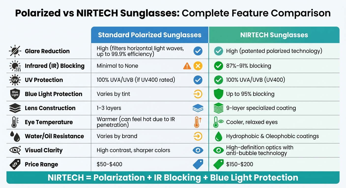 Polarized vs NIRTECH® Sunglasses: Complete Feature Comparison