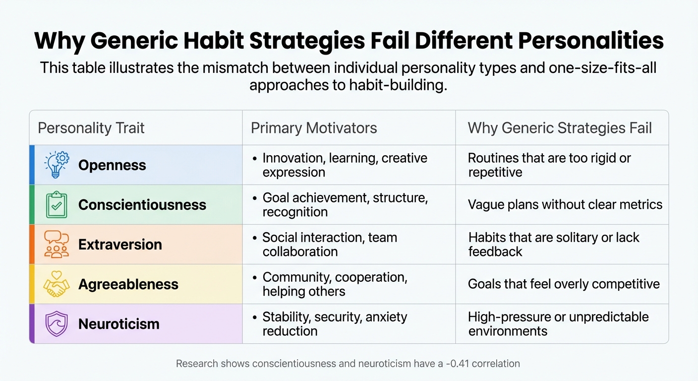 How Personality Traits Affect Habit Formation Strategies