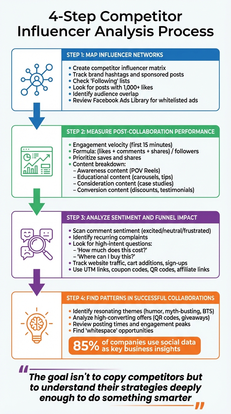 4-Step Competitor Influencer Analysis Process