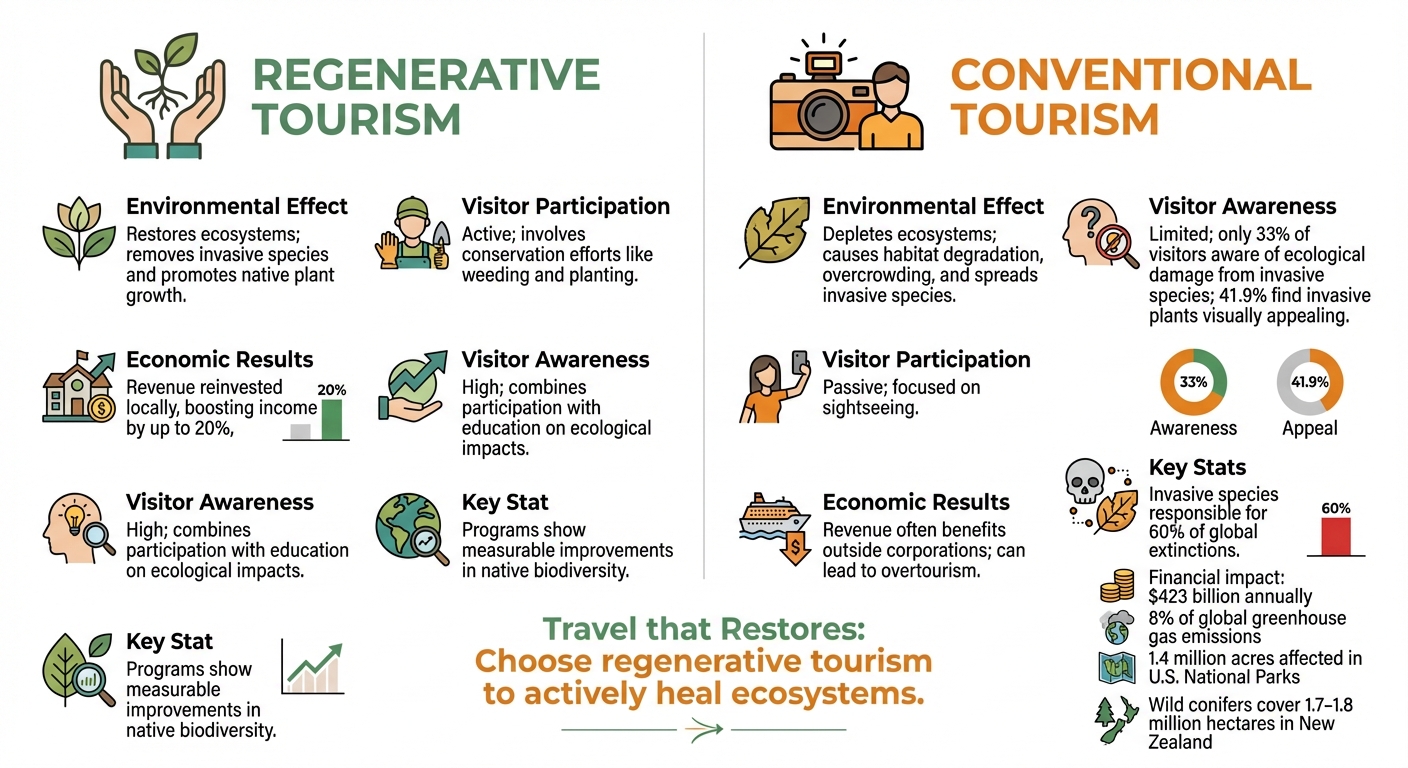 Regenerative vs Conventional Tourism: Environmental and Economic Impact Comparison