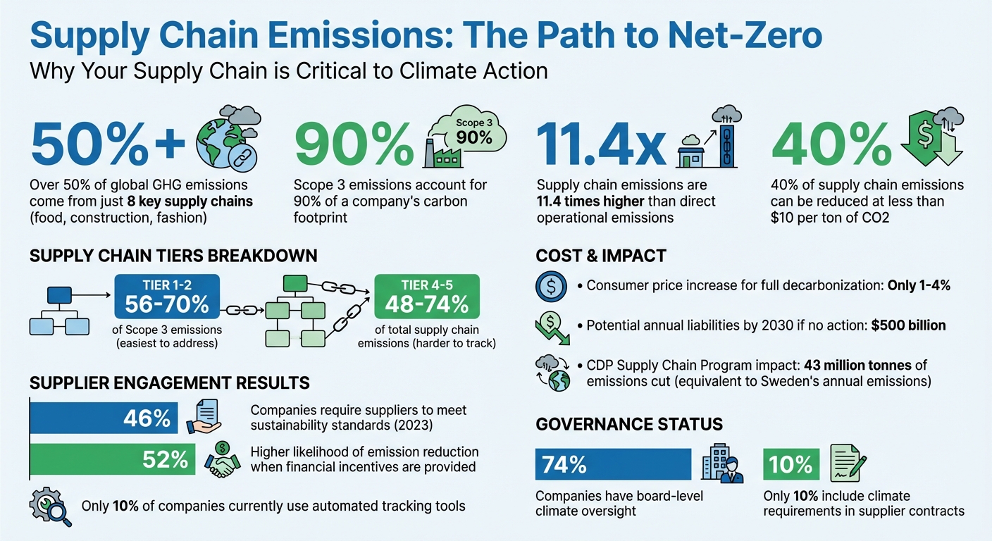 Supply Chain Emissions Impact: Key Statistics for Net-Zero Goals