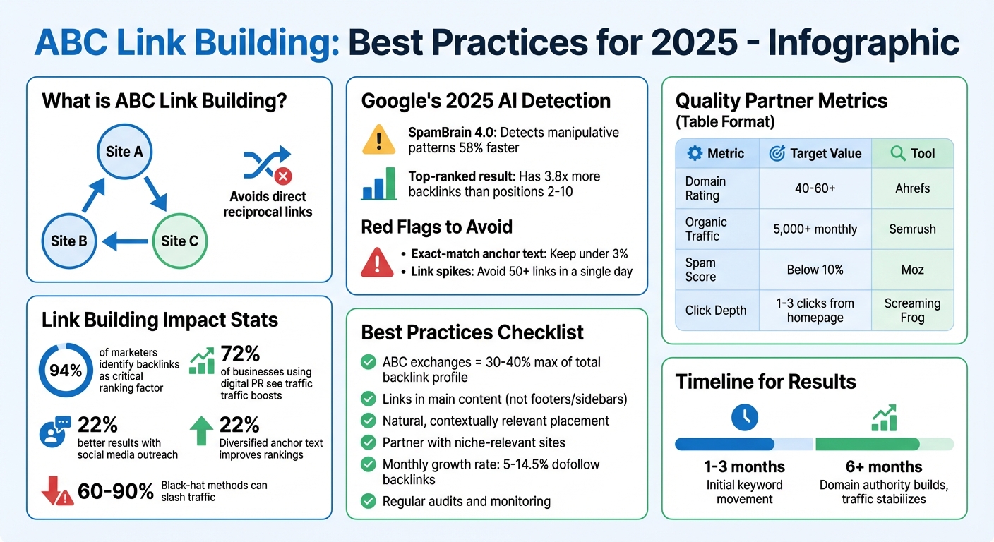 ABC Link Building Best Practices and Key Metrics for 2025