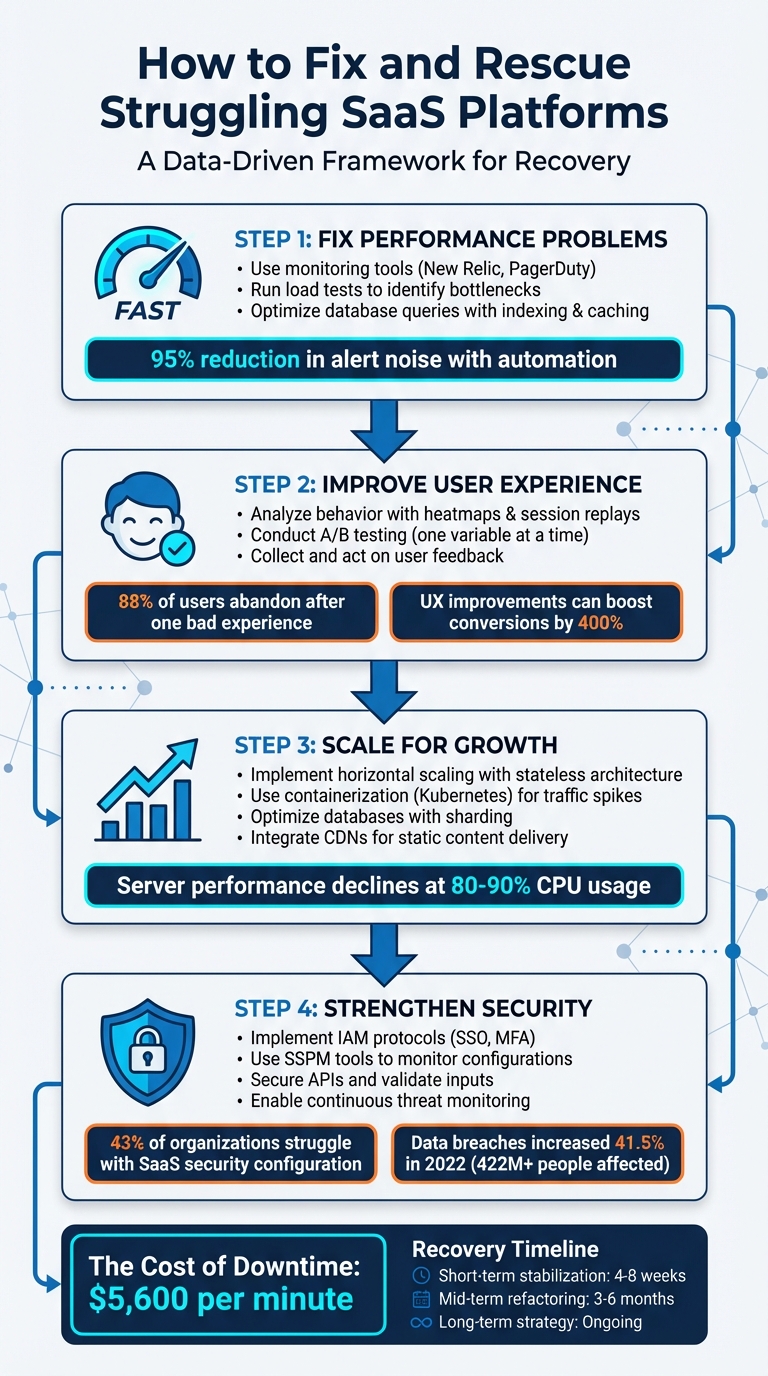 4-Step Framework for Rescuing Struggling SaaS Platforms