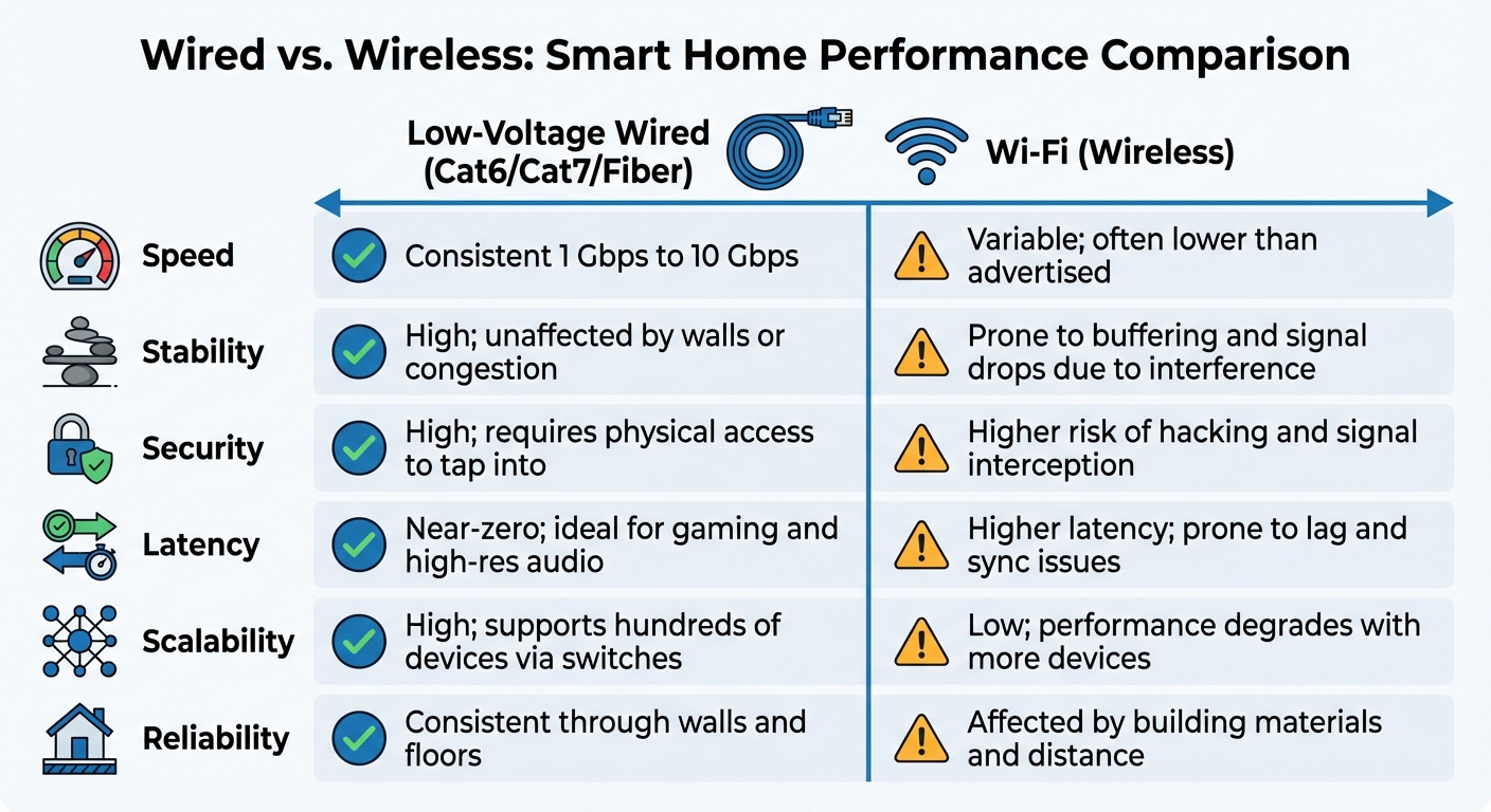 Wired vs Wi-Fi Smart Home Connections Performance Comparison