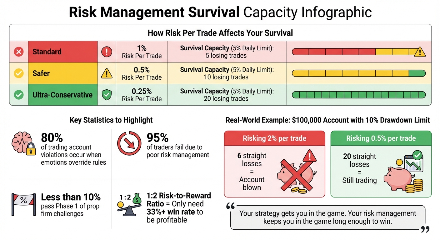 Risk Per Trade Impact on Trader Survival Capacity