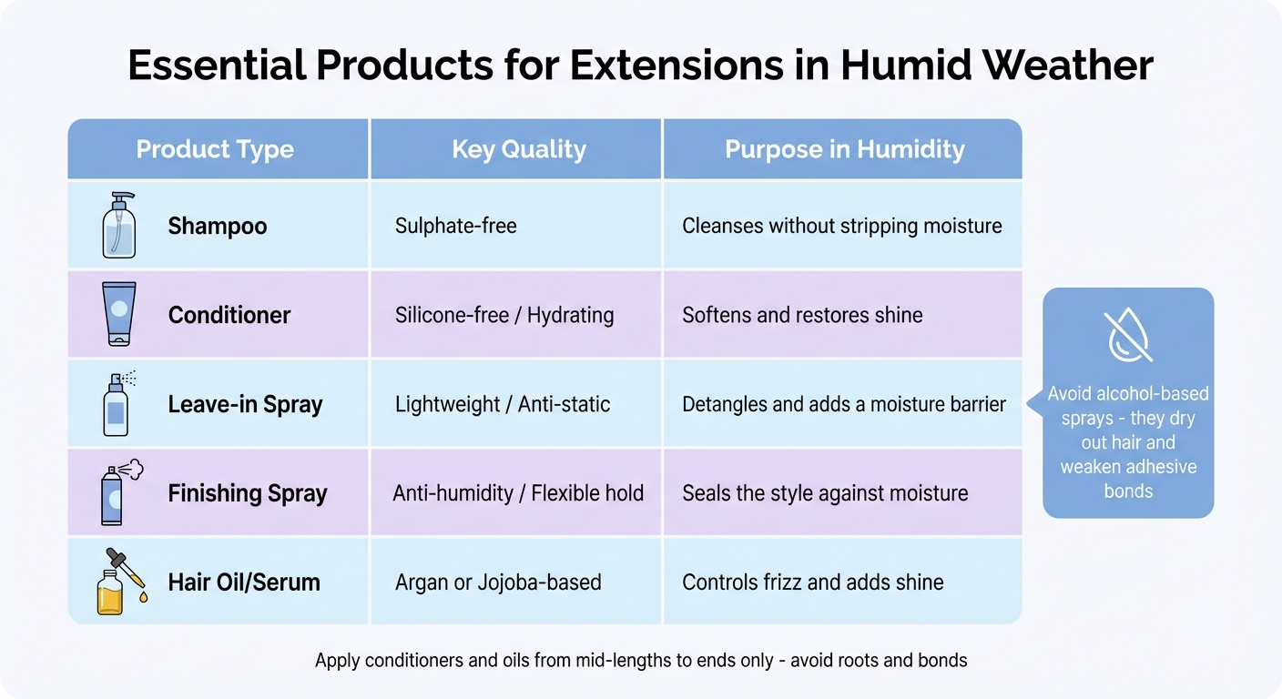 Essential Hair Care Products for Extensions in Humid Weather